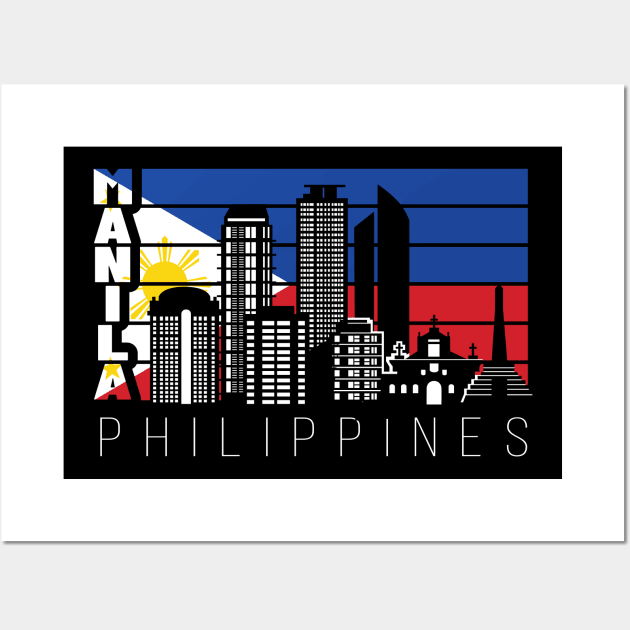 Manila, Philippines Wall Art by ThyShirtProject - Affiliate